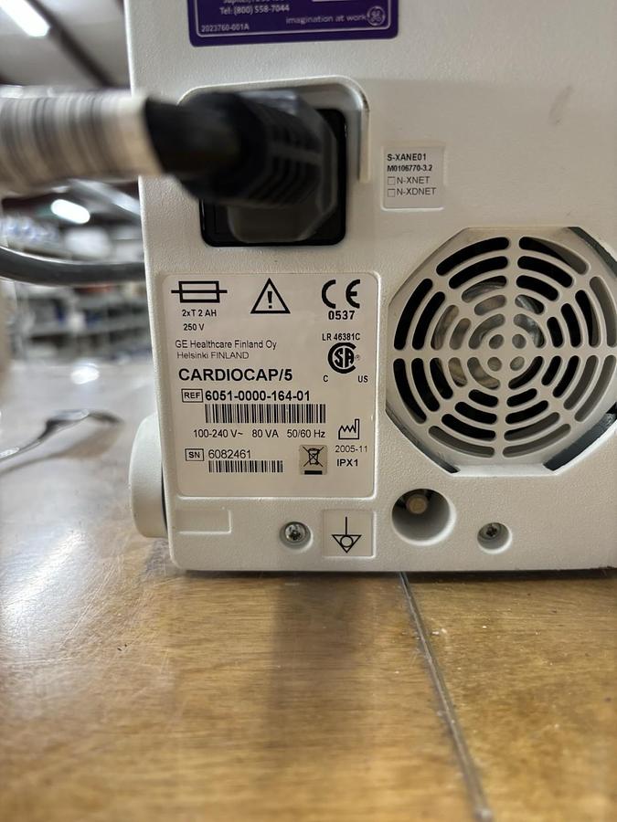 Used GE Datex Ohmeda Cardiocap 5 Patient Monitor