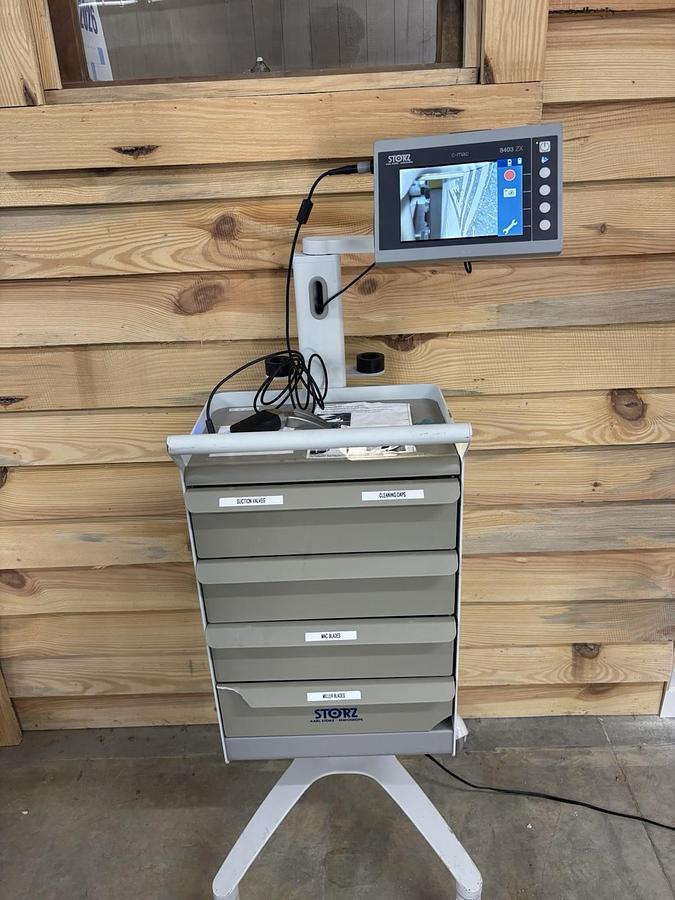 Used Karl Storz C-Mac 8403 ZX Monitor Video With Mac 3-4 Blades And Video Processor
