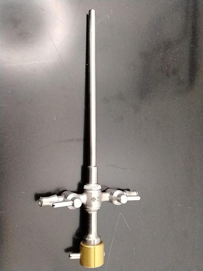 Used Linvatec T5802 Sheath Double Stopcock Assembly w/Telescope Bridges