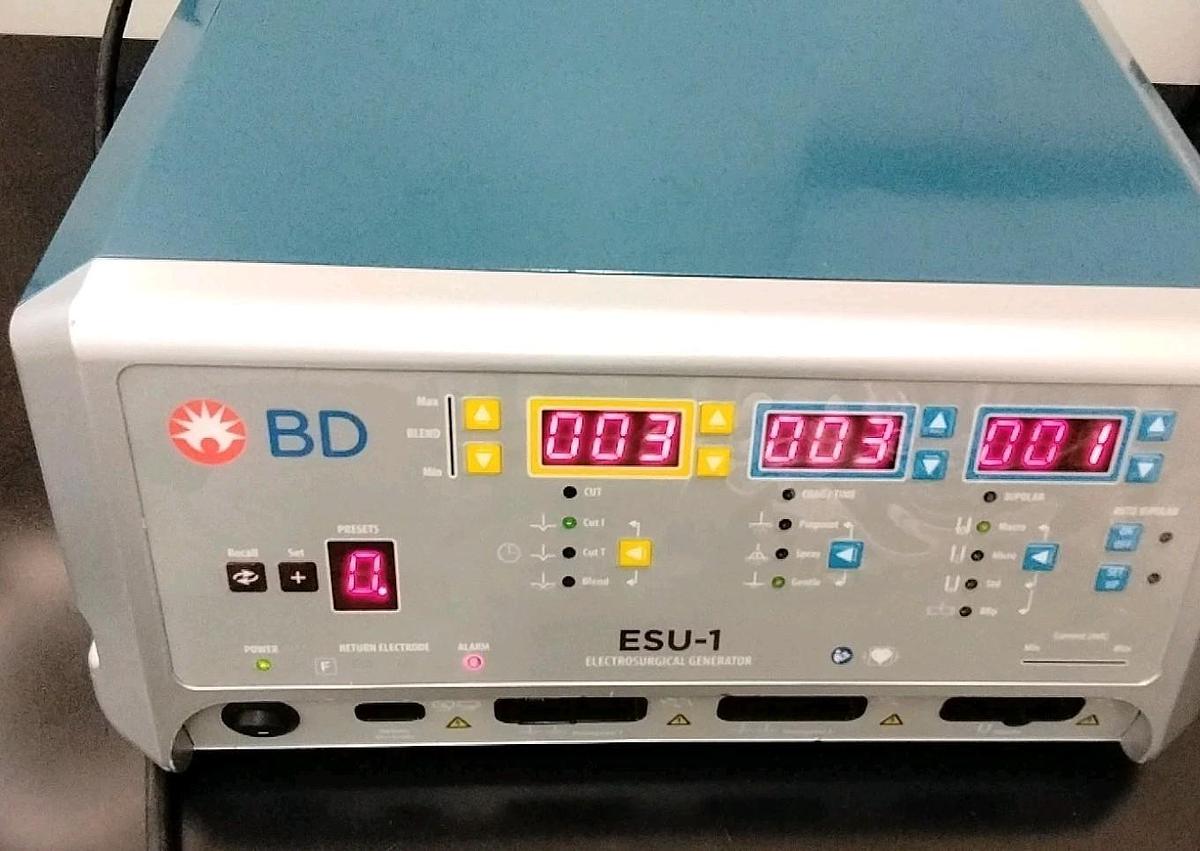 Used Becton Dickinson ESU-1 Electrosurgical Unit | MFG 2019