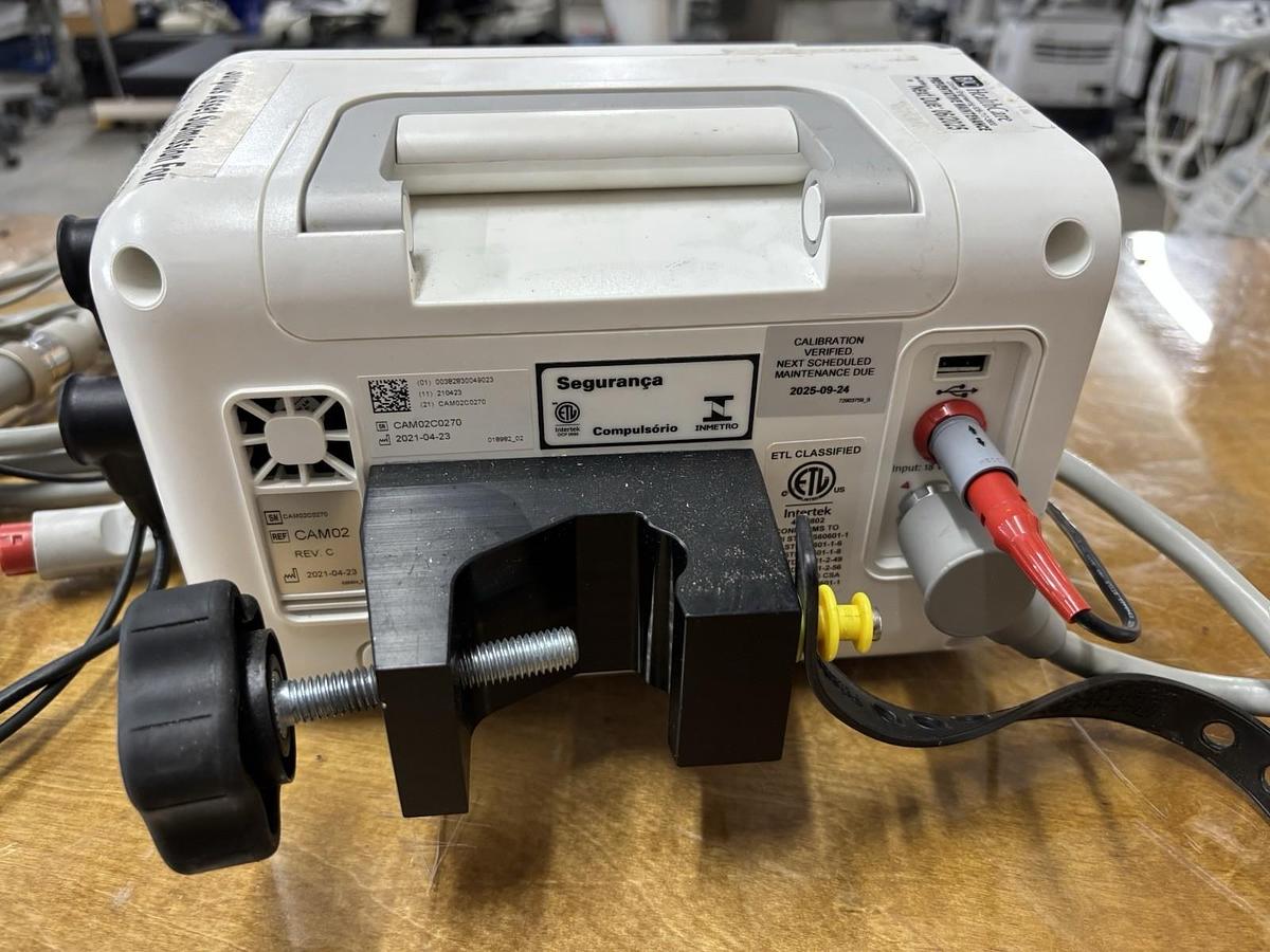 Used Natus Camino Integra CAM02 ICP Monitor, CAMCABL, And MONPWR ac Power Adapter