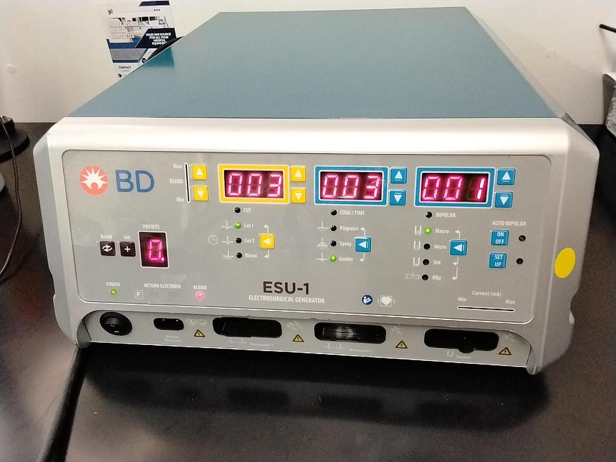 Used Becton Dickinson ESU-1 Electrosurgical Unit | MFG 2019