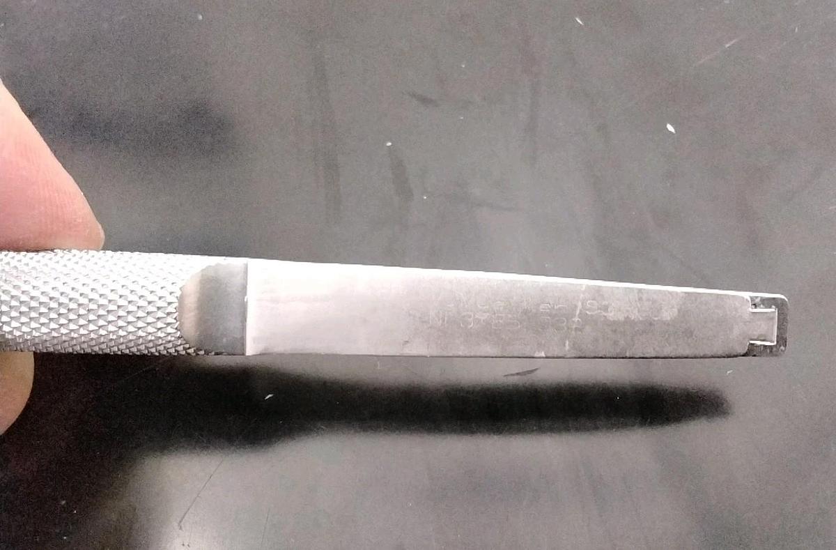 Used Von Mueller Micro Scissors Rhoton Bayonet Thumb Handle w/ Spring, NL3785-032