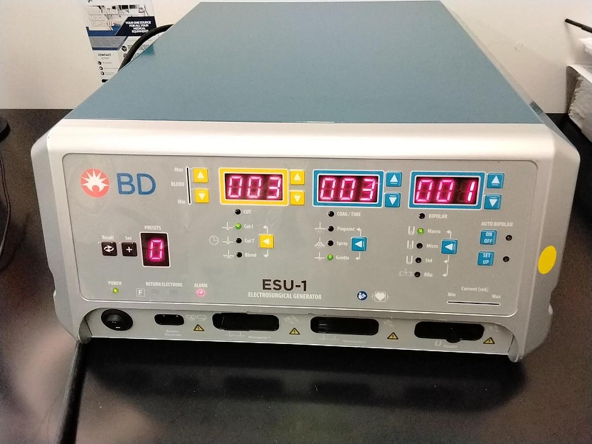 Used Becton Dickinson ESU-1 Electrosurgical Unit | MFG 2019