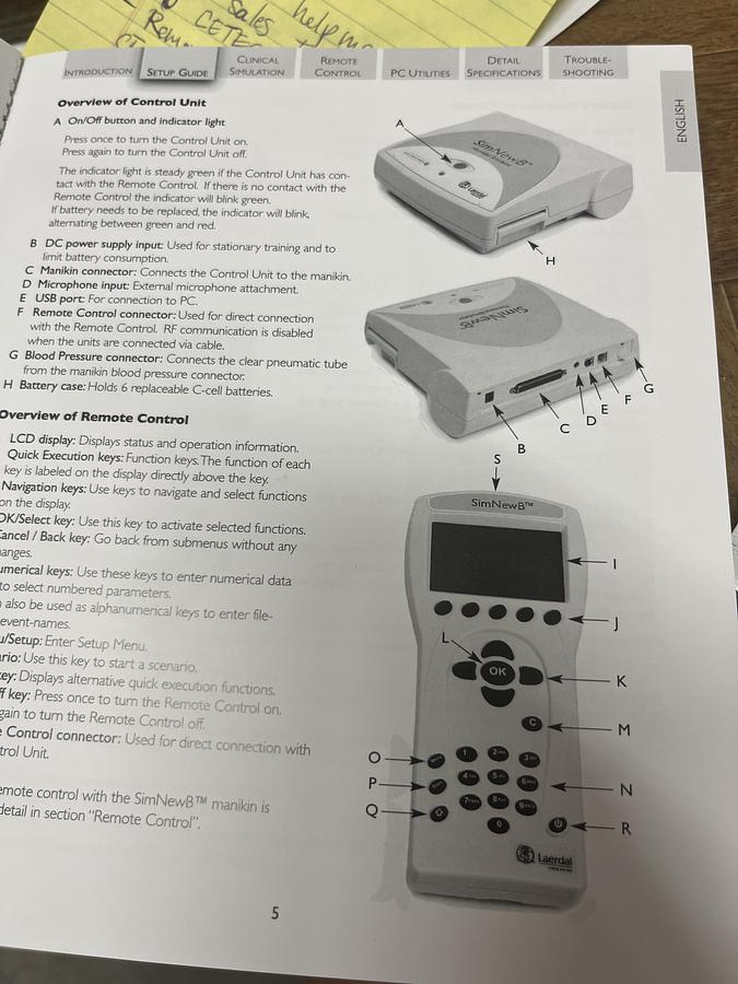 Used Laerdal SimNewB Neonatal Simulator system with SimPad system