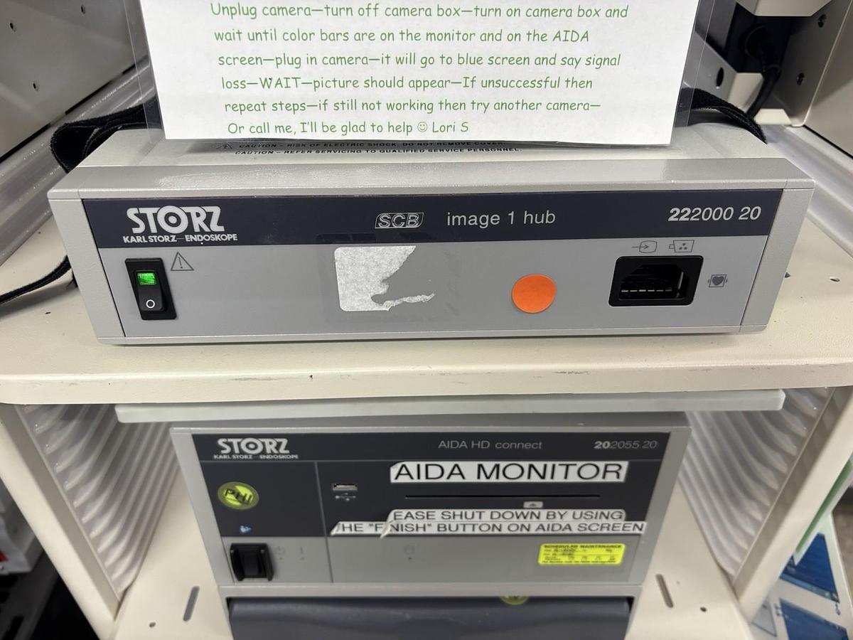 Used STORZ Endoscopy System Bundle–Image 1 Hub, AIDA HD, D-Light ,HD Monitor-Keyboard