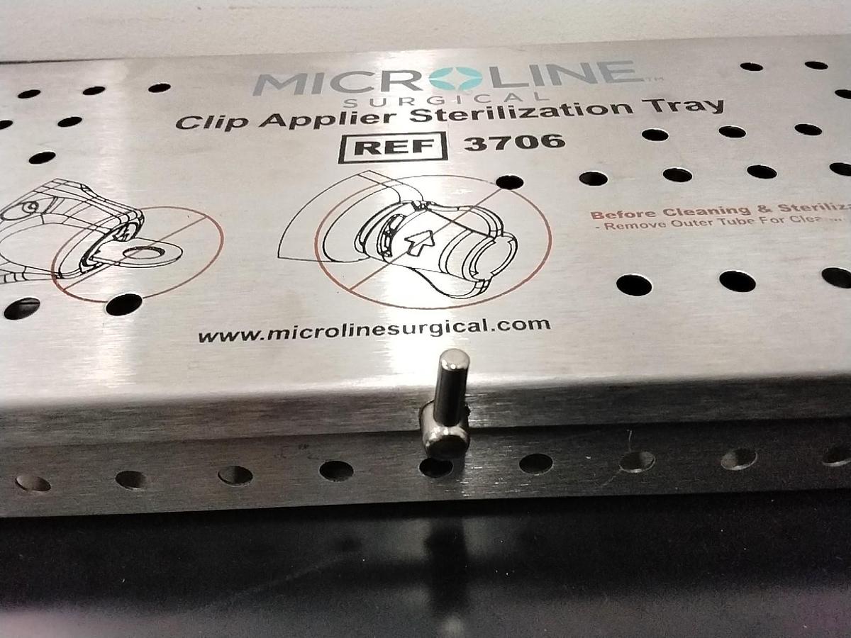 Used Microline M/L-10 Clip Applier 1002 w/ Tray 3706