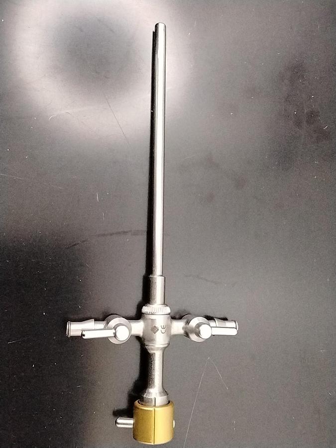 Used Linvatec T5802 Sheath Double Stopcock Assembly w/Telescope Bridges