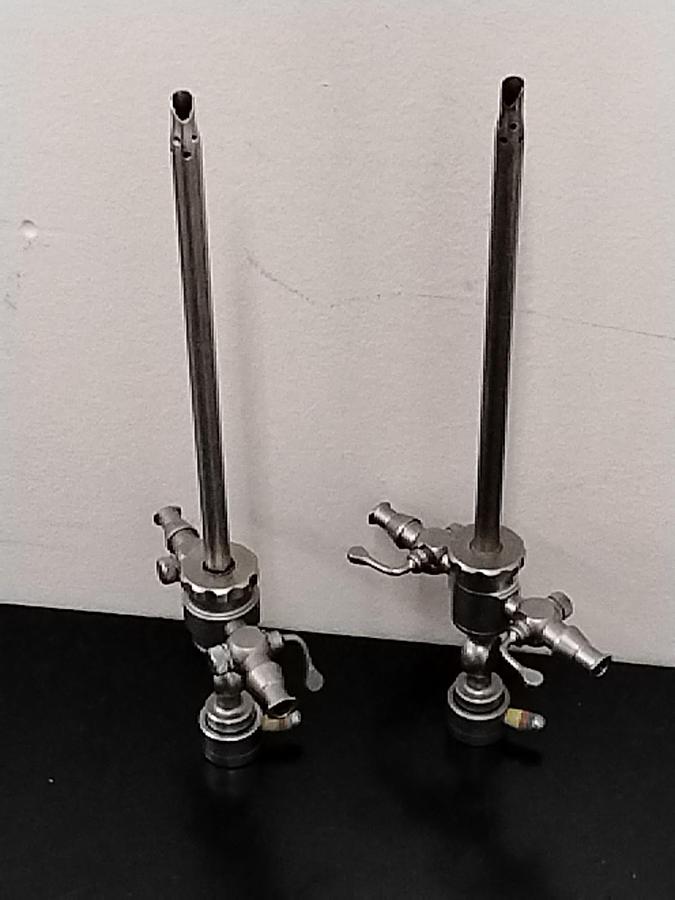 Used Karl Storz 28229DR High Flow Sheath w/ autolock and two rotatable stopcocks