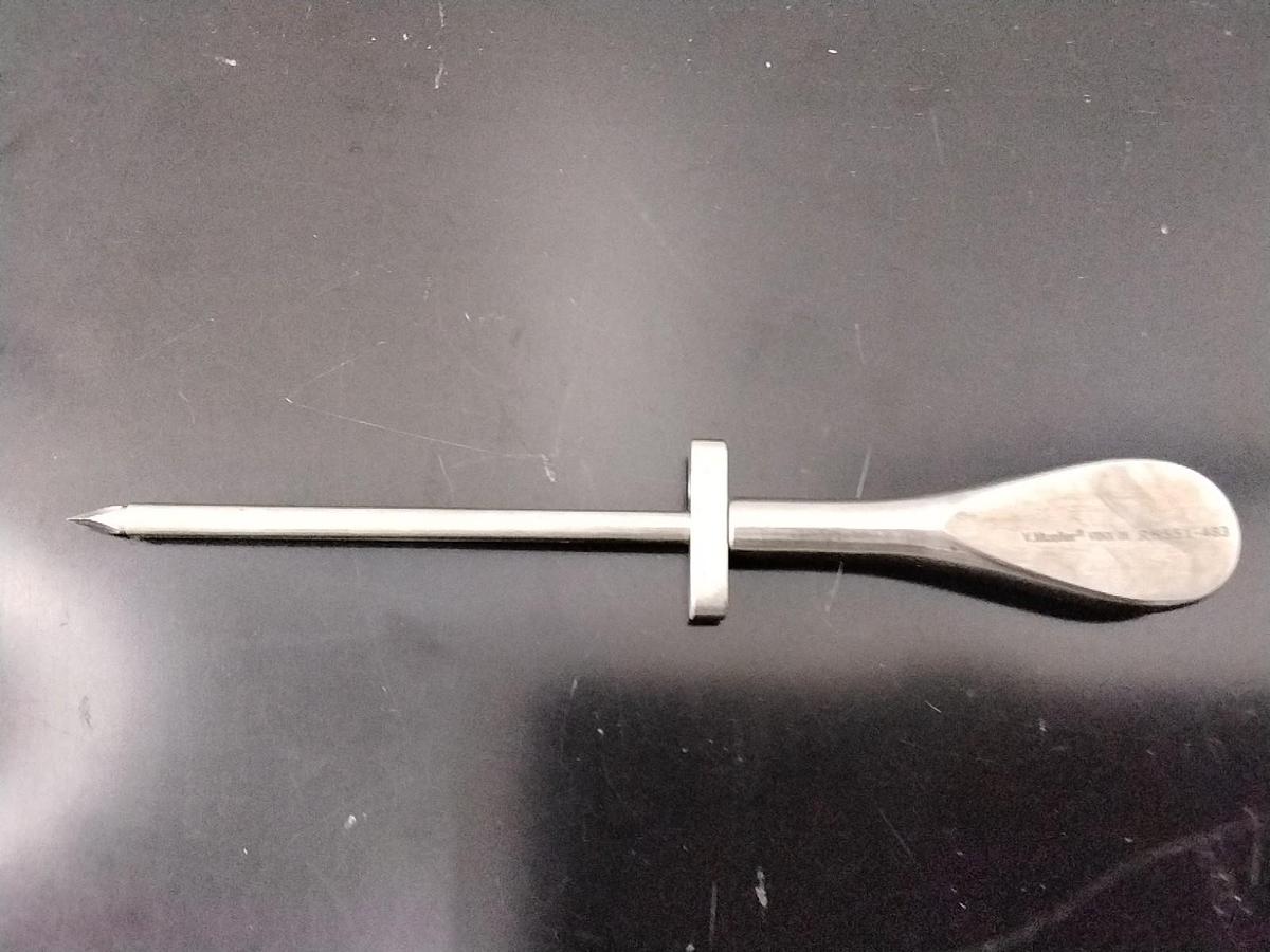 Used Von Mueller RH551-483 Steel 6.5 Inch 4.0mm Tip Trocar and Cannula