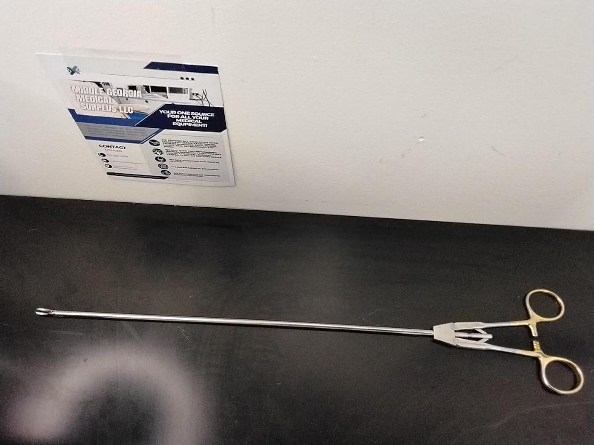 Used Jarit 600-251 In-Line 5.0mm Left Curved Needle Holder 13" Length