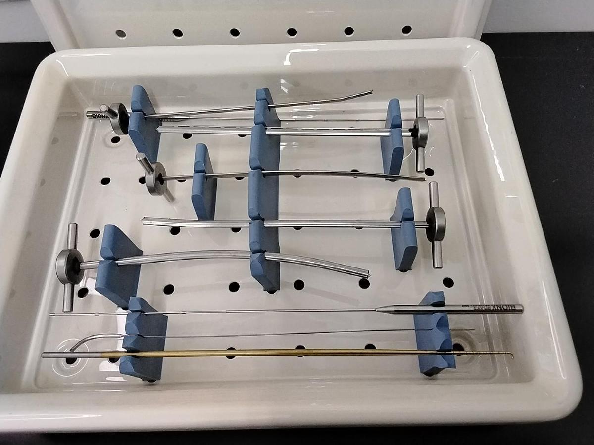 Used Set of 9 Bionix Meniscus Arrows w/ Arthroscopic Instrument Tray