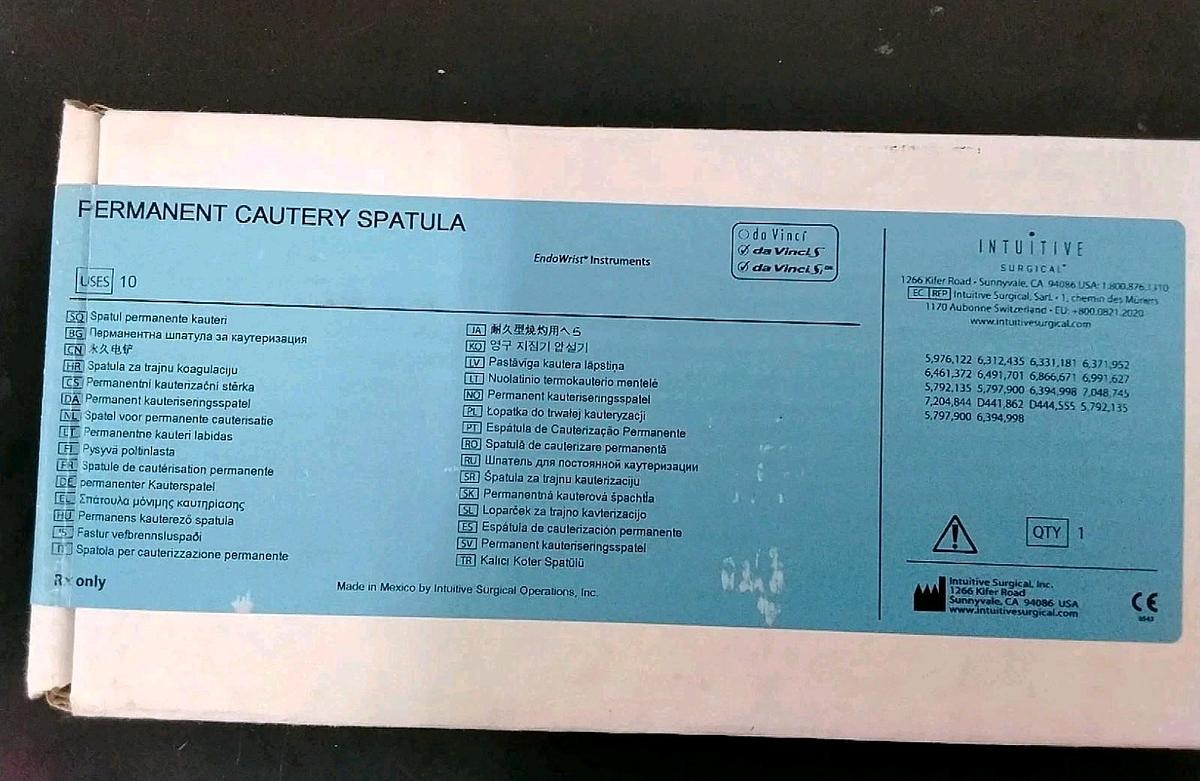 DaVinci 420184 Intuitive Robotic Surgical Arm Permanent Cautery Spatula