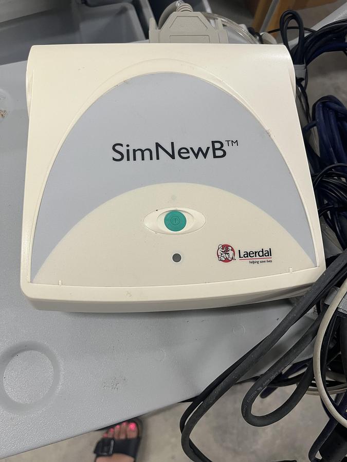 Used Laerdal SimNewB Neonatal Simulator system with SimPad system