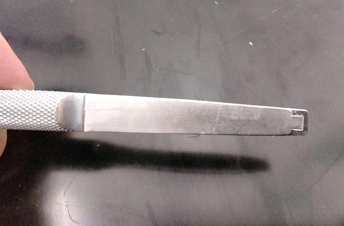 Used Von Mueller Micro Scissors Rhoton Bayonet Thumb Handle w/ Spring, NL3785-032