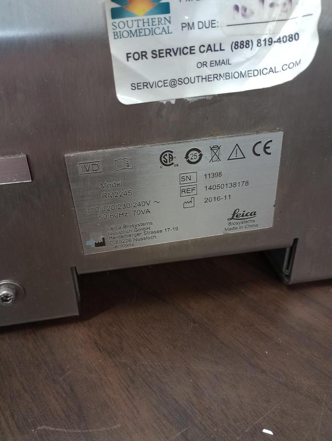 Used Leica RM2245 Rotary Microtome