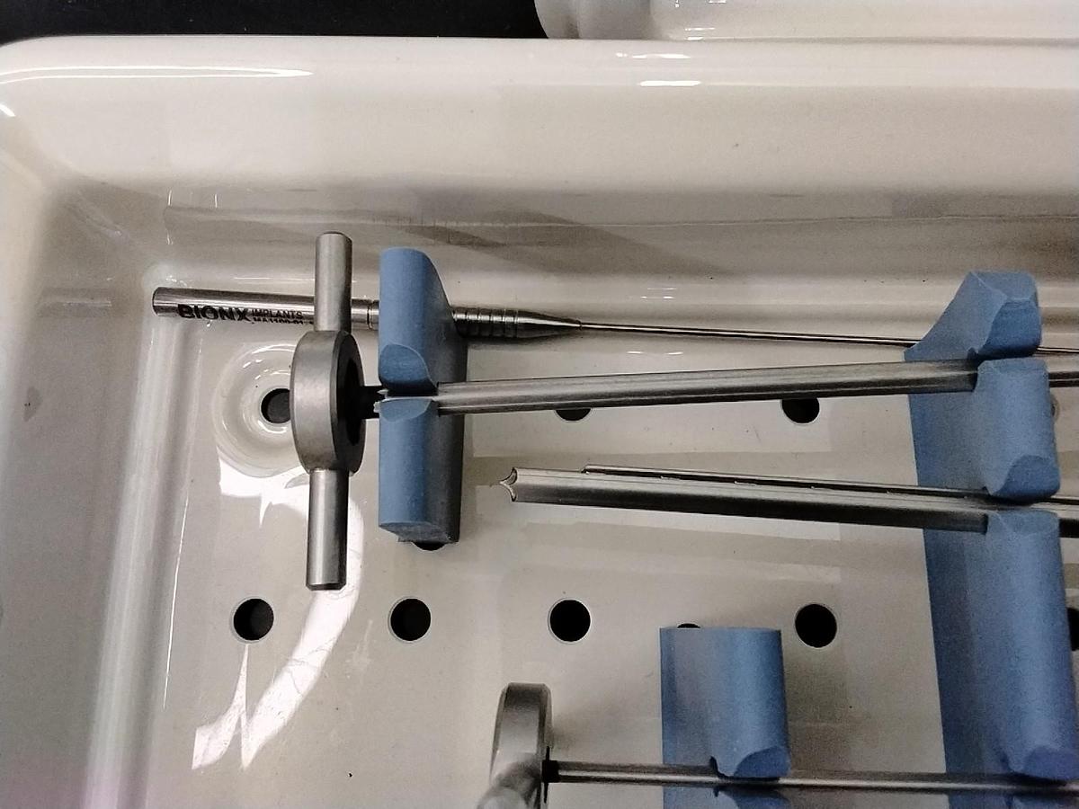 Used Set of 9 Bionix Meniscus Arrows w/ Arthroscopic Instrument Tray