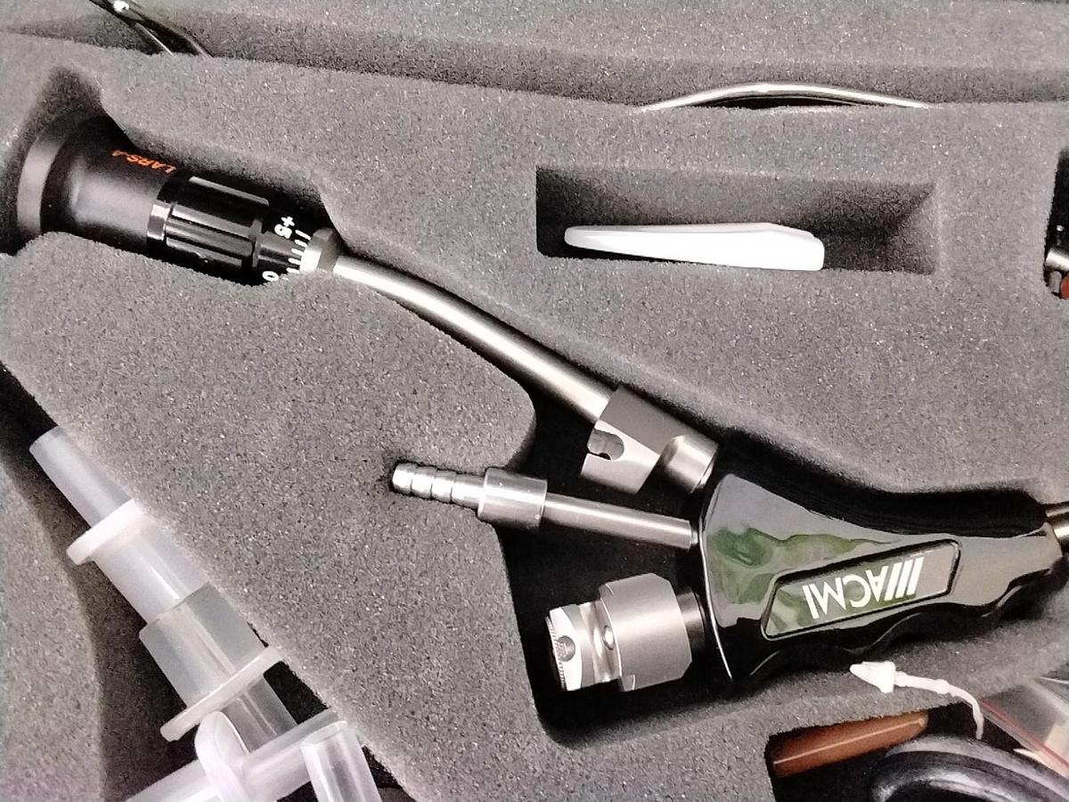 Used Circon ACMI LARS - AL Adult Long Laryngoscope Kit - In Case