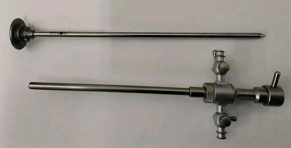 Used Arthrotek Endoscope Sheath W/2 Stopcocks and Obturator