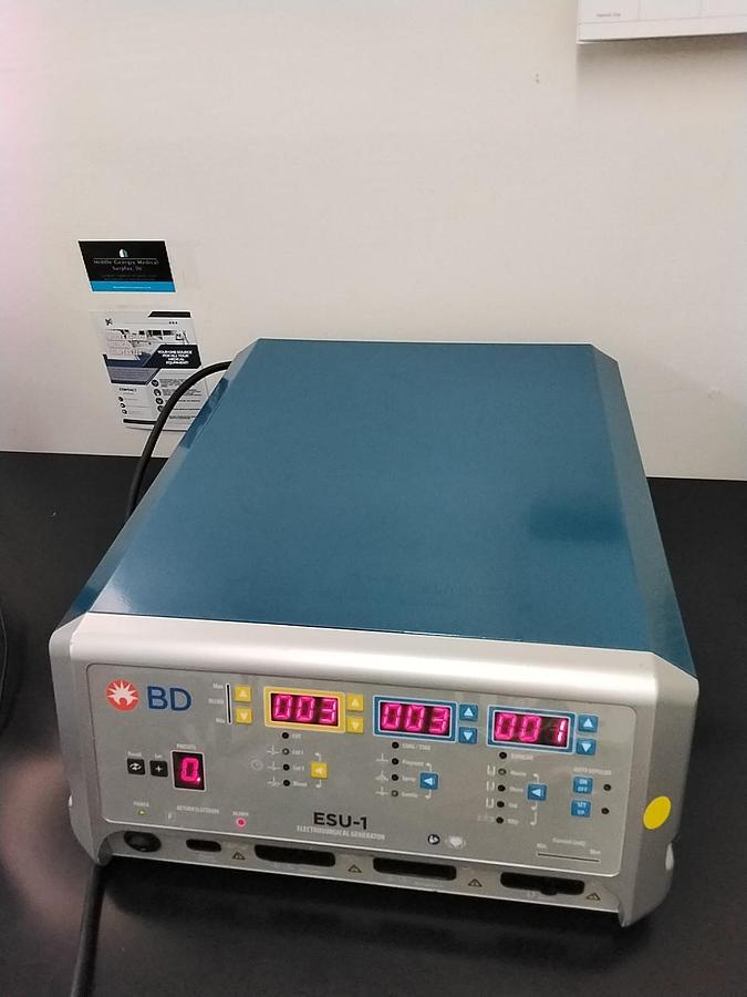 Used Becton Dickinson ESU-1 Electrosurgical Unit | MFG 2019