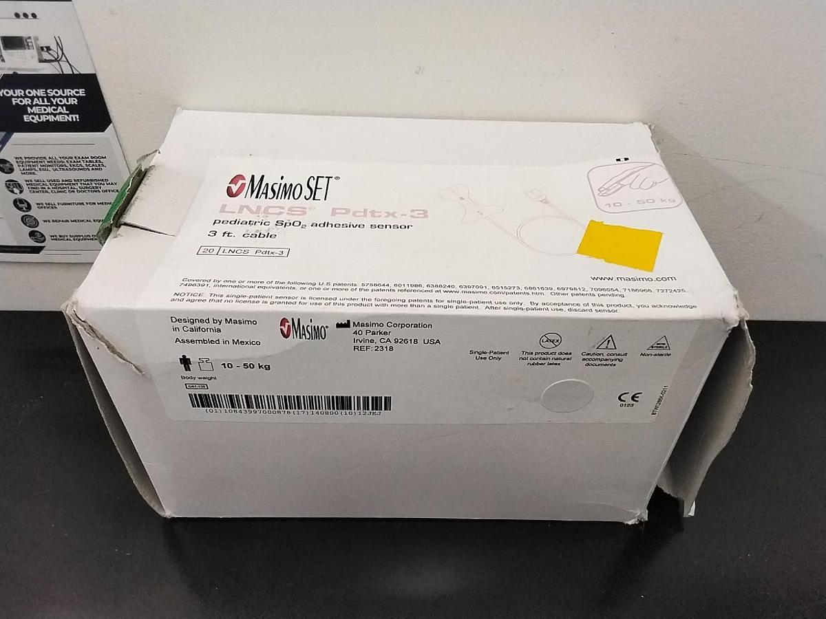 Used Masimo OEM 3 FT Sensor Pediatric LNCS Pdtx-3 Lot of 9 - REF 2318