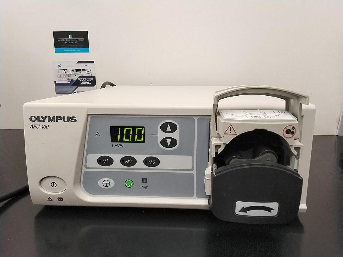 Used Olympus AFU-100 Endoscopic Flushing Pump with Power Cord
