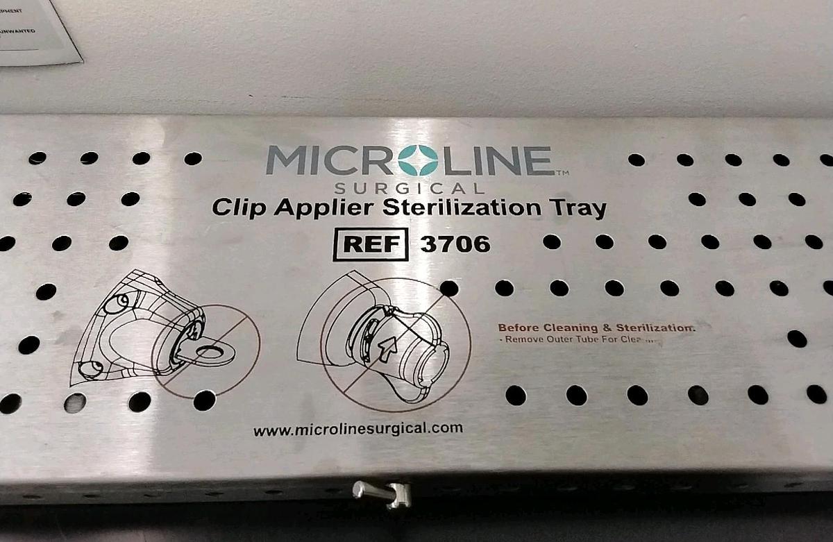 Used Microline M/L-10 Clip Applier 1002 w/ Tray 3706
