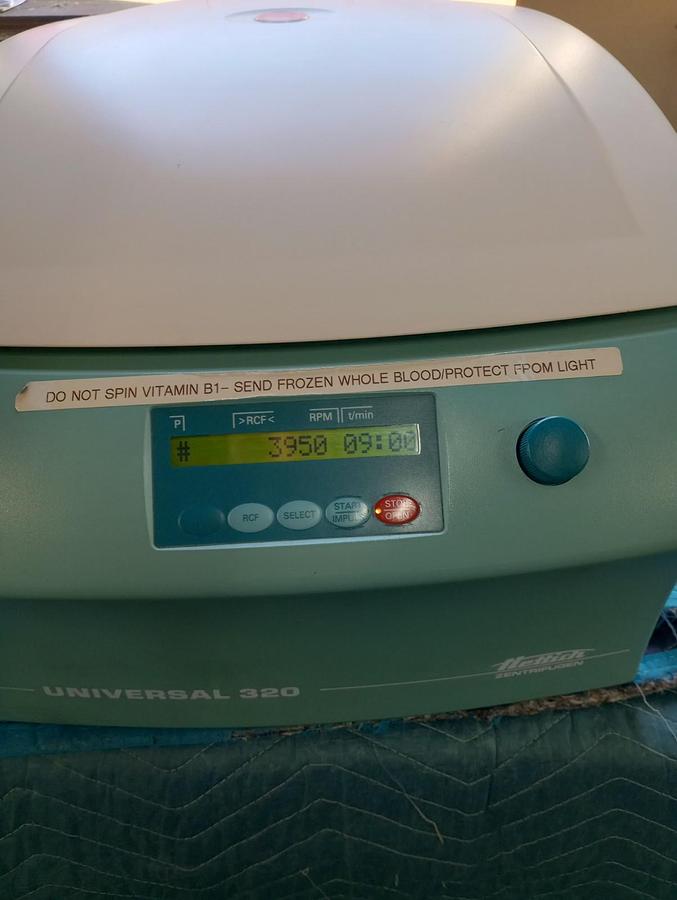 Used Hettich Universal 320 Benchtop Centrifuge 16000 Rpm's