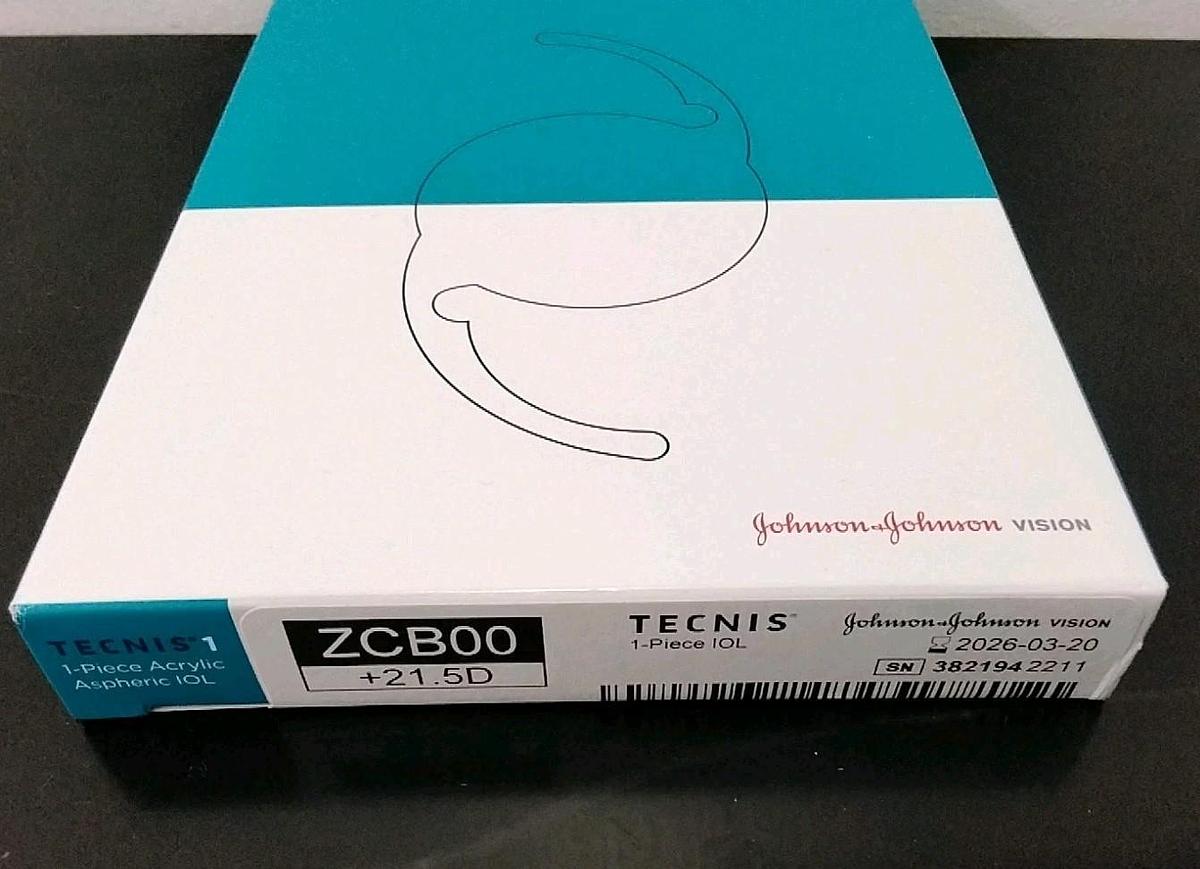 Technis 1 Aspheric IOL ZCB00 21.5D Diopter LENS by JOHSON and JOHNSON
