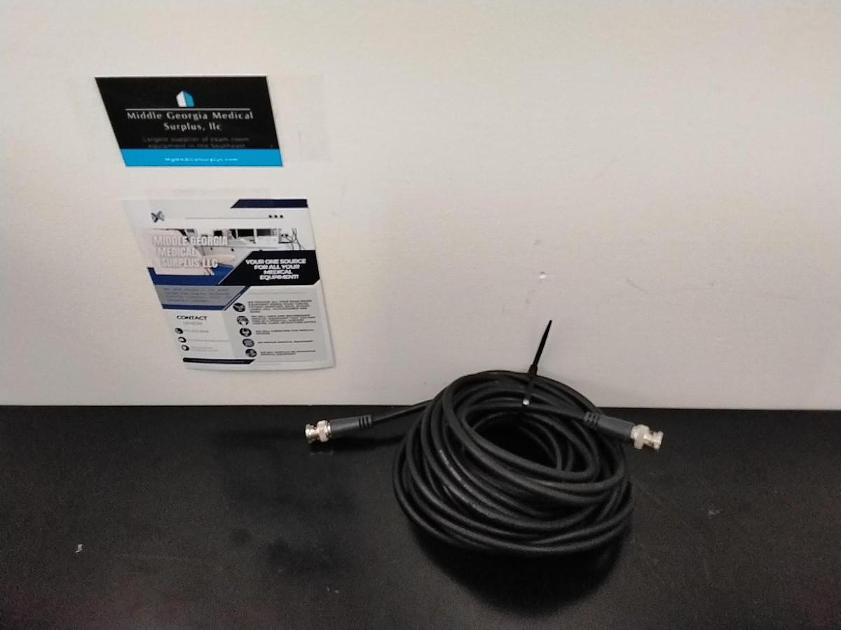Used GREAT BNC Cable Male TecNec 24 ft 4 in black  RG-59 U Flexible Broadcast Video