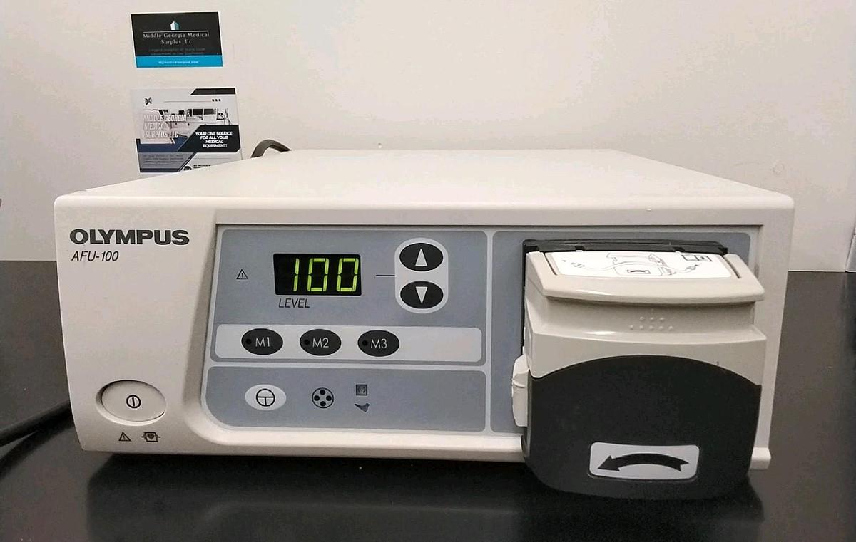 Used Olympus AFU-100 Endoscopic Flushing Pump with Power Cord