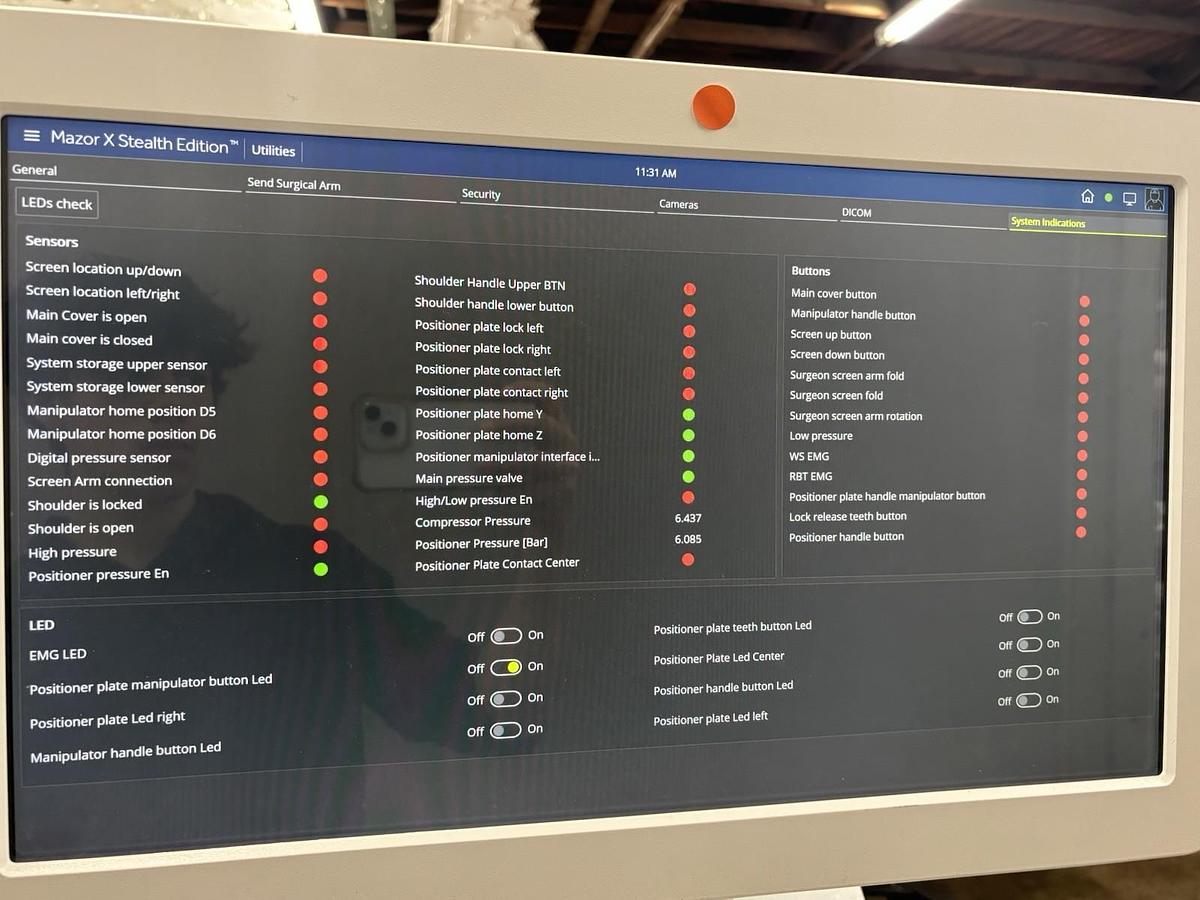 Used Medtronic Mazor X Stealth Robotic Guidance System