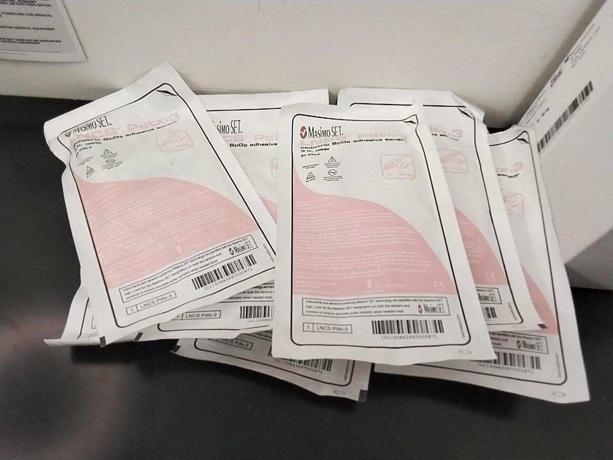 Used Masimo OEM 3 FT Sensor Pediatric LNCS Pdtx-3 Lot of 9 - REF 2318