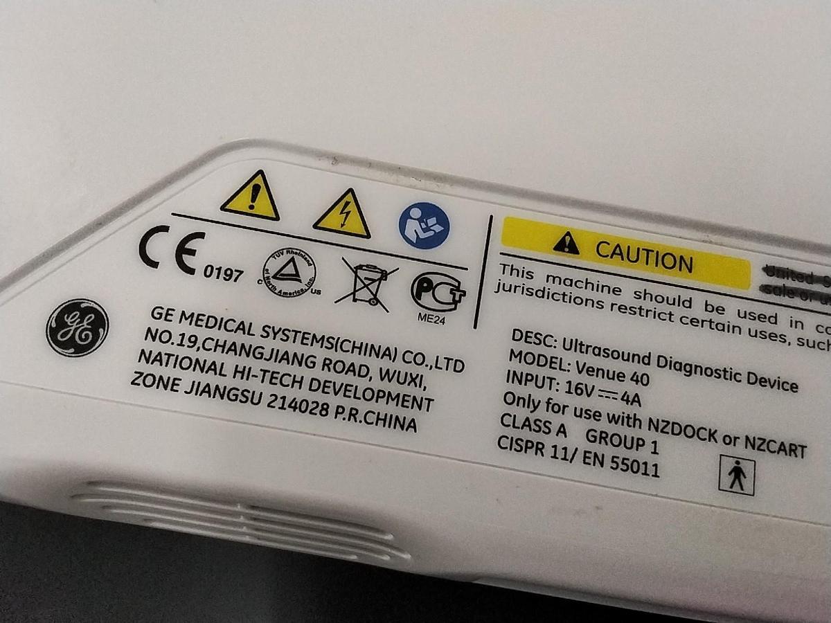 Used GE Venue 40 Portable Diagnostic Ultrasound (parts)