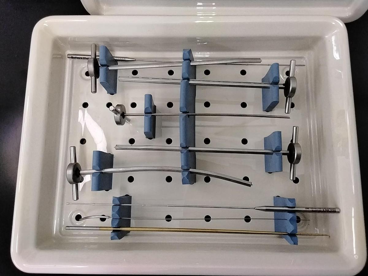 Used Set of 9 Bionix Meniscus Arrows w/ Arthroscopic Instrument Tray
