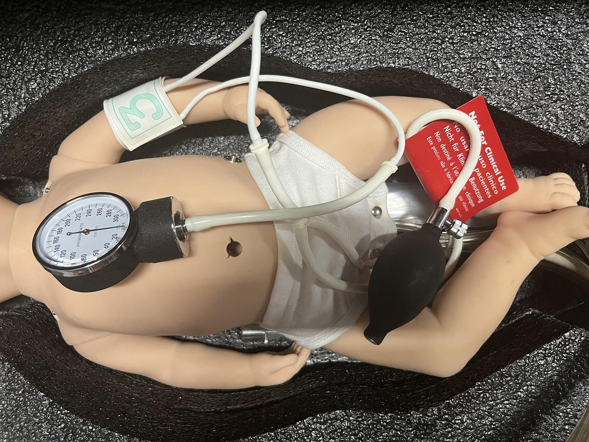 Used Laerdal SimNewB Neonatal Simulator system with SimPad system