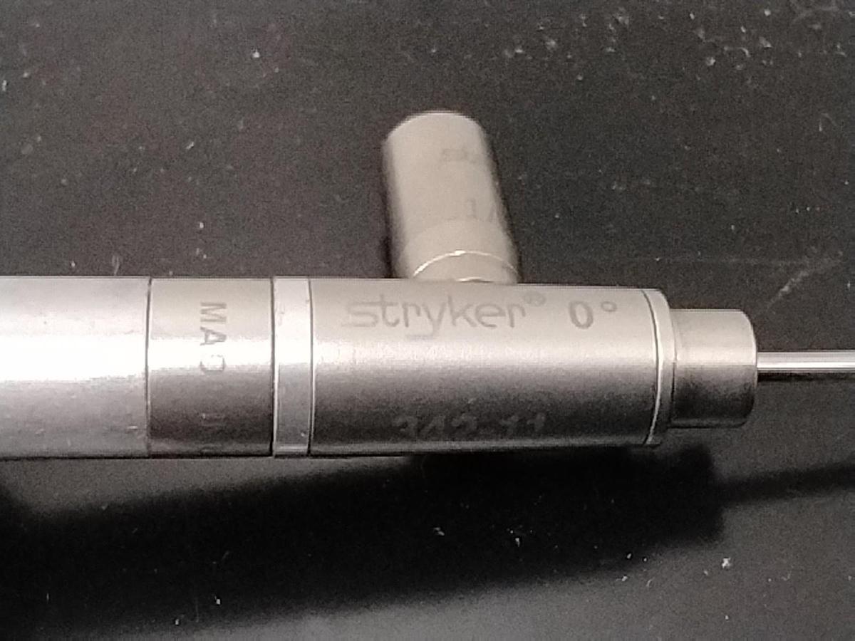 Used Stryker 342-11 2.3mm x 0° x 8cm Small Joint J-Lock Arthroscope W/Case