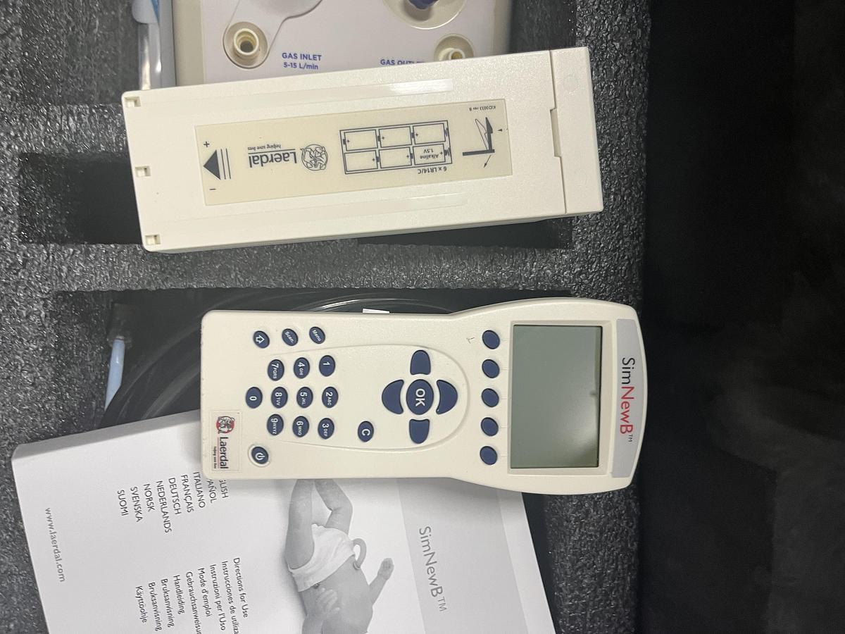 Used Laerdal SimNewB Neonatal Simulator system with SimPad system