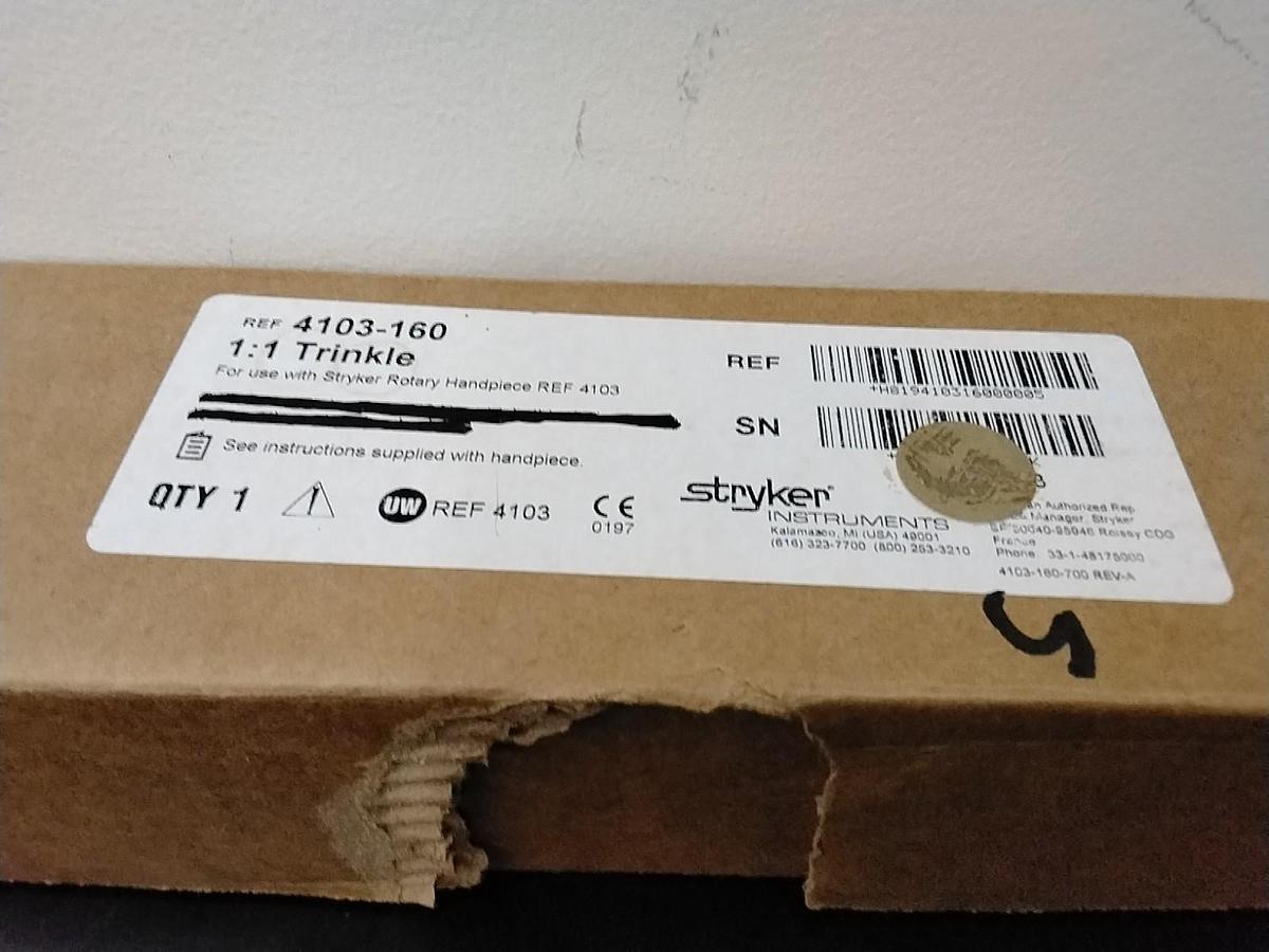 Used Stryker 4103-160 Hudson Modified Trinkle New in Box