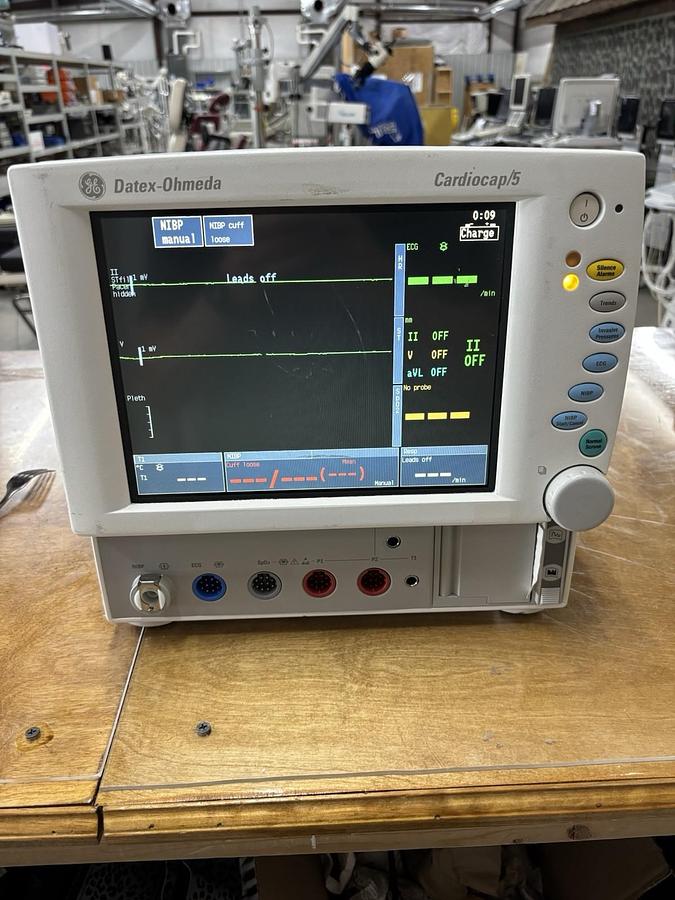 Used GE Datex Ohmeda Cardiocap 5 Patient Monitor