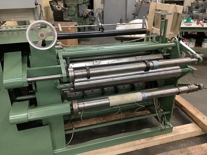 Used 42" WIDE ARROW DUPLEX SLITTER MODEL 325 WITH SCORE SLITTING - PENDING