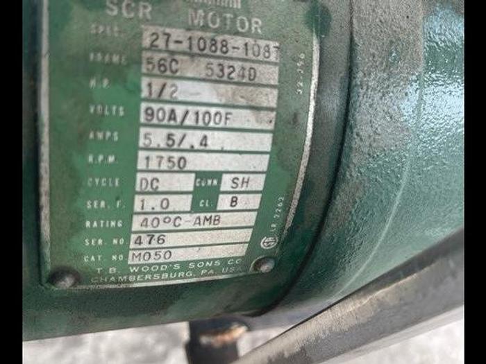 Used 23" Diameter x 75" Long Stainless Steel Rotary Tumbler