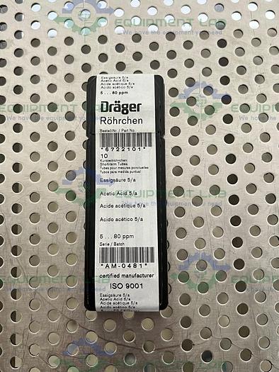 Draeger 6722101, DT Acetic Acid 5/a 5-80 ppm, Short-term Tubes