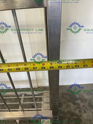 Used 60" x70" x22" Aluminum Cart/Cage w/ Wheels
