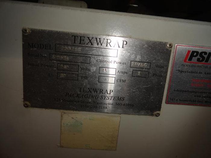 Used Texwrap Side Sealer Shrink Wrapper; Continuous Motion; Md#2202SS
