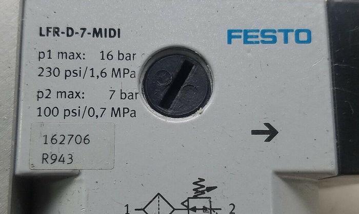 Used FESTO LFR-D-7-MIDI, HE-D-MIDI