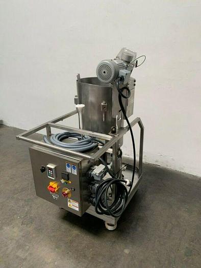Used Hyclone 50L SV50171-01 Mixer w/ GTR 3Phase 1/4HP Motor on Rolling Cart