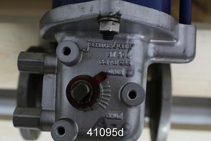 Used Jamesbury 1.5" Air Operated 3-Way Valve #41095