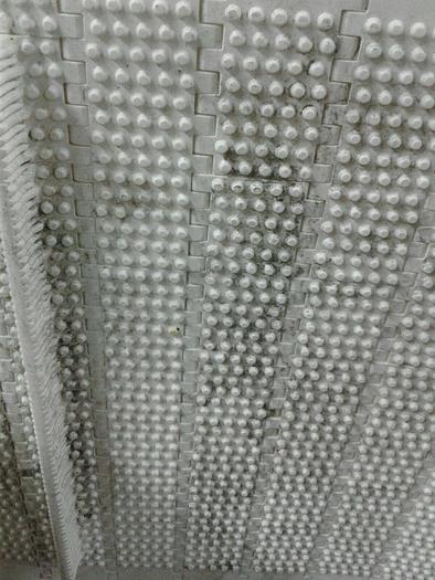 Used FLIGHTED USED PLASTIC CONVEYOR BELT 24.33'x18"