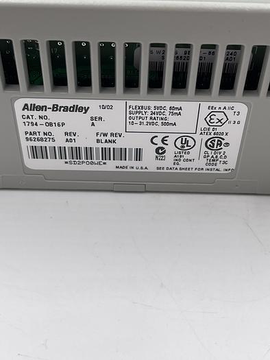 Used Allen-Bradley 1794-OB16P Ser A, 1794-TB3S Ser A